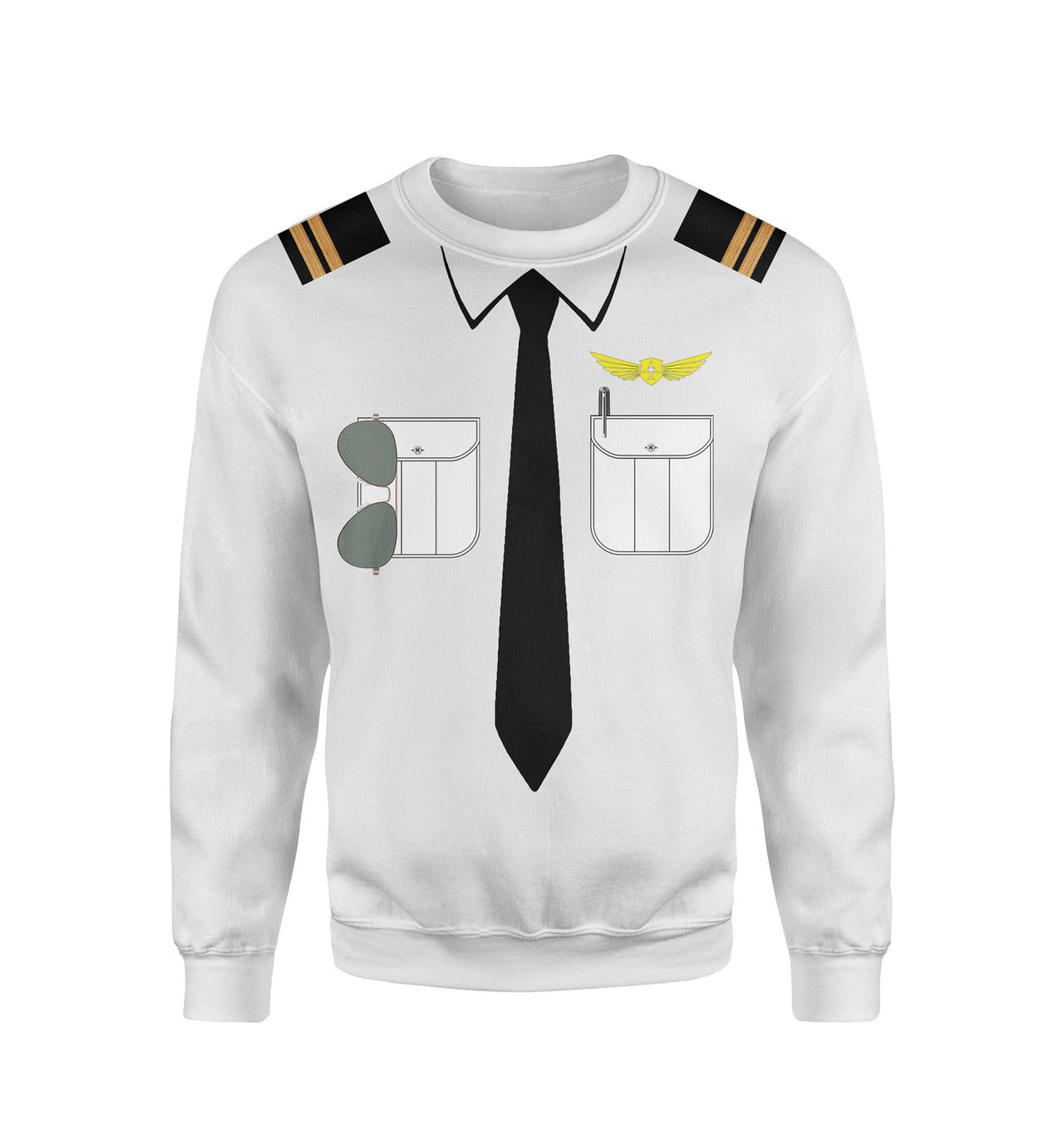 Customizable Pilot Uniform (Badge 2) Designed 3D Sweatshirts