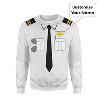 Thumbnail for Customizable Pilot Uniform (Badge 5) Designed 3D Sweatshirts