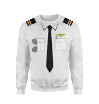 Thumbnail for Customizable Pilot Uniform (Badge 3) Designed 3D Sweatshirts