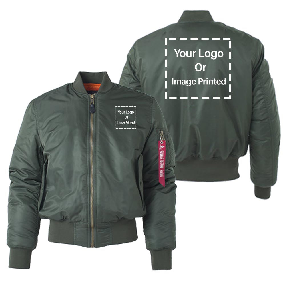 Custom 2 LOGOS Designed "Women" Bomber Jackets