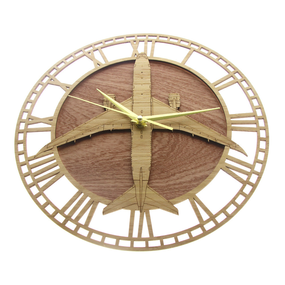 Boeing 787 Dreamliner Designed Wooden Wall Clocks