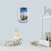 Thumbnail for Airplane Window & Burj Khalifa Printed Wall Window Stickers