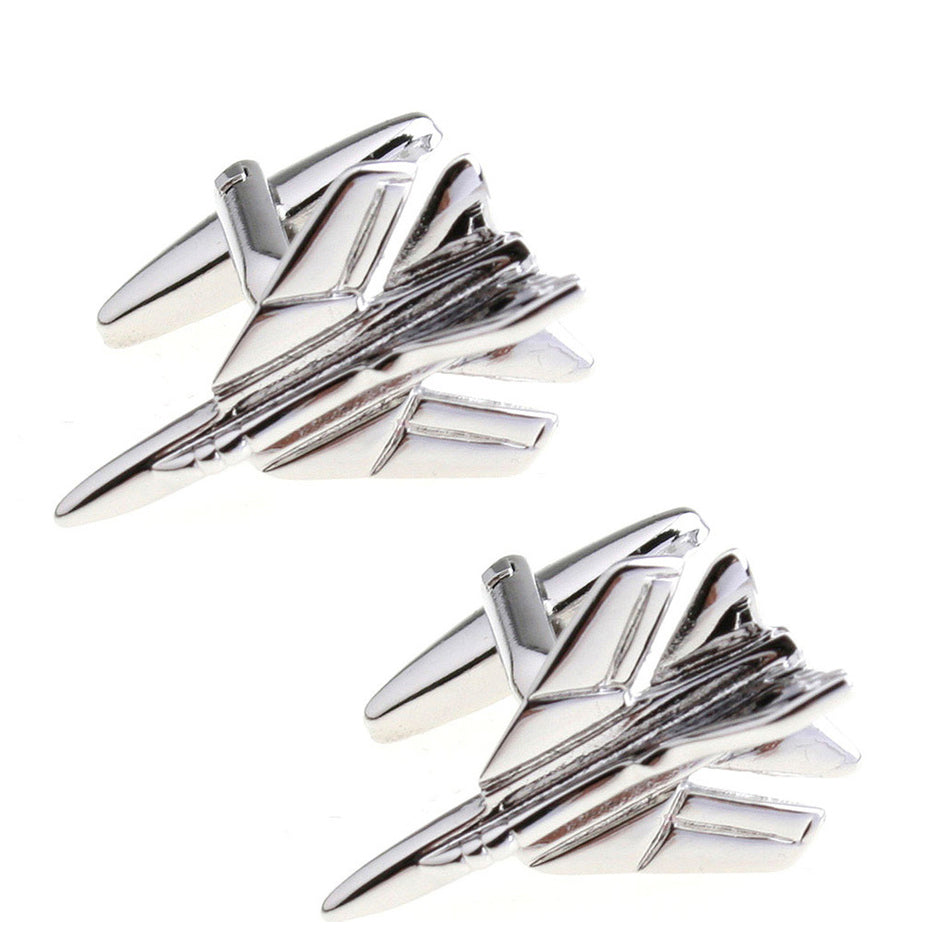 Fighter Shaped (2) Cuff Links