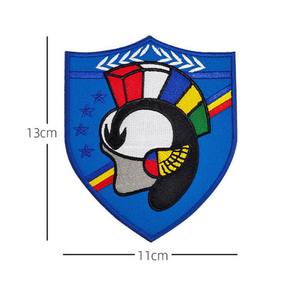 Fighter Pilot (5) aviation design patch in embroidered fabric.