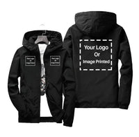 Thumbnail for Custom 3 LOGOS Designed Windbreaker Jackets