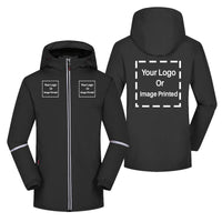 Thumbnail for Custom 3 LOGOS Designed Rain Coats & Jackets