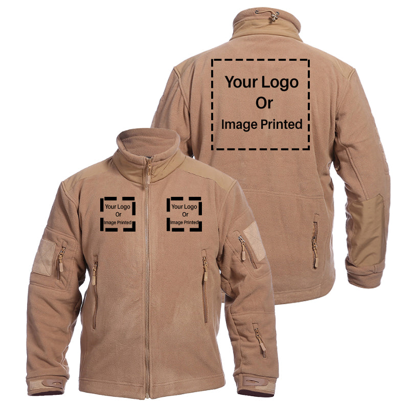Custom 3 LOGOS Fleece Military Jackets