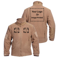 Thumbnail for Custom 3 LOGOS Fleece Military Jackets