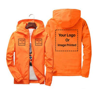 Thumbnail for Custom 3 LOGOS Designed Windbreaker Jackets