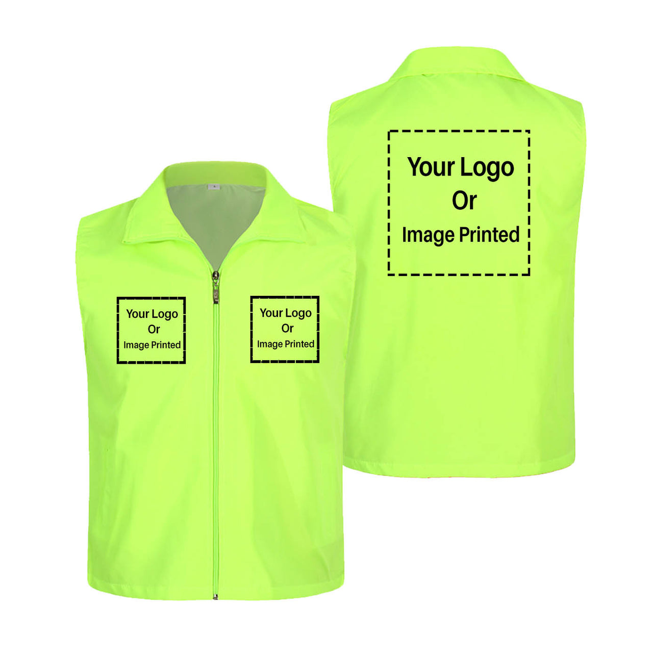 Custom THREE LOGO Designed Thin Style Vests