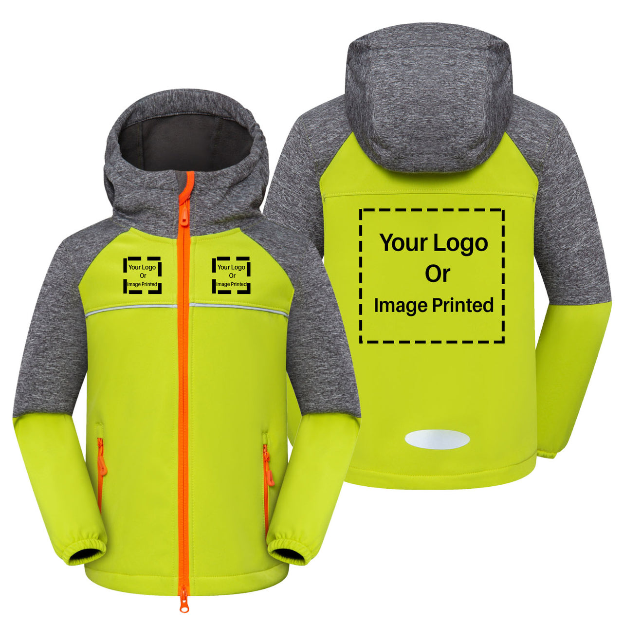 Custom 3 LOGOS Children Polar Style Jackets