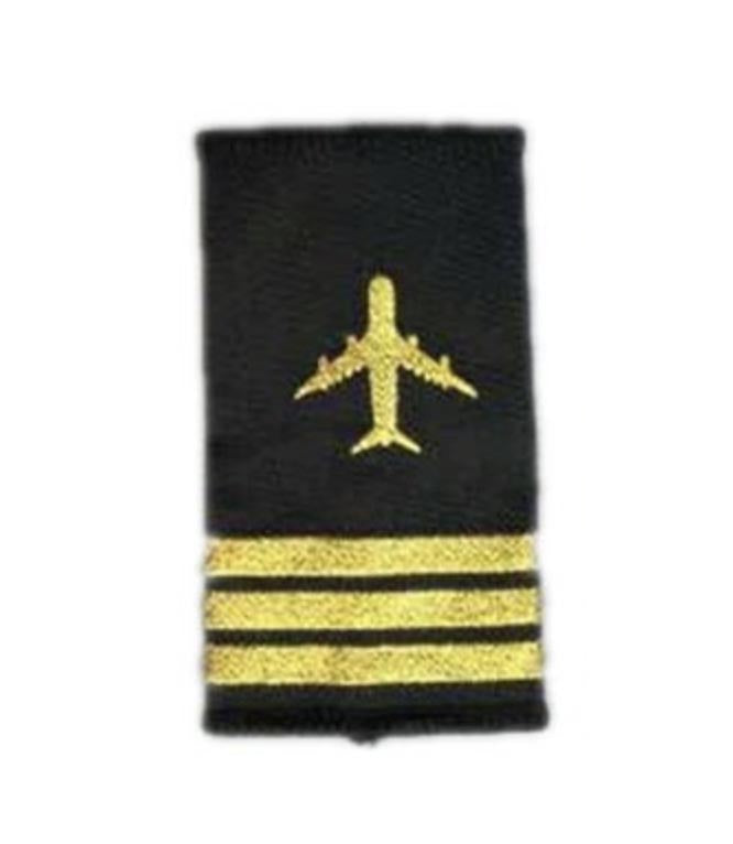 Plane Embroidery Designed Super Pilot Epaulettes