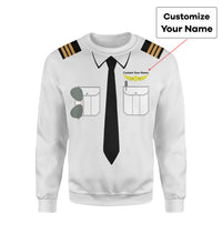 Thumbnail for Customizable Pilot Uniform (Badge 2) Designed 3D Sweatshirts