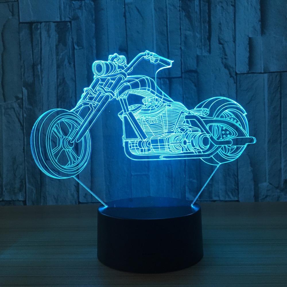 3D Classic Motorcycle Designed Night Lamp