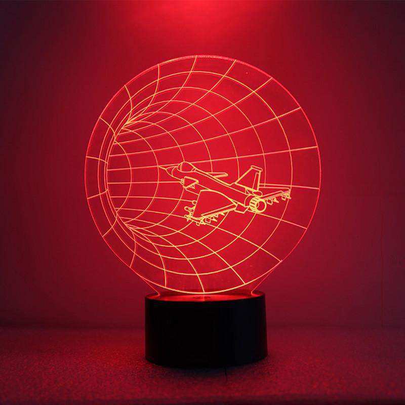 3D Cruising Jet Airplane Designed Night Lamp