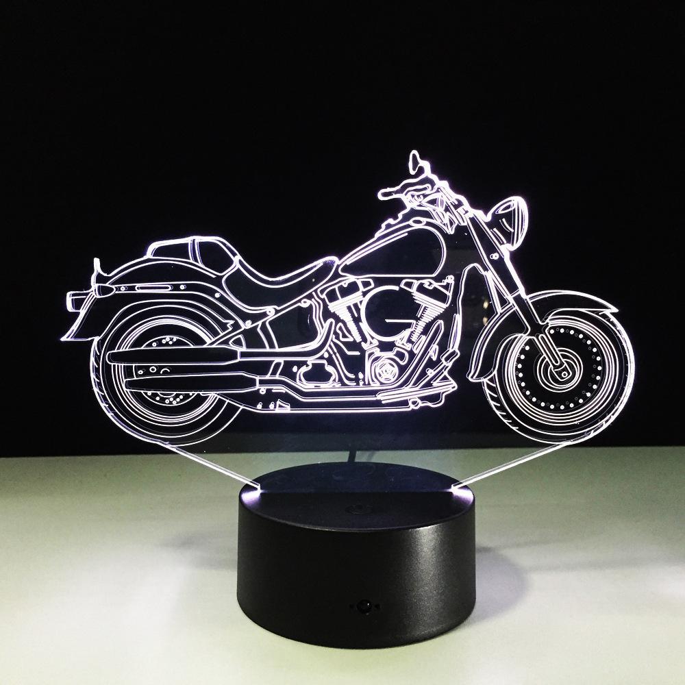 3D Fantastic Motorcycle Designed Night Lamp