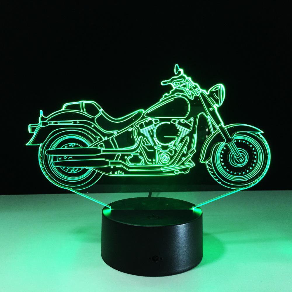 3D Fantastic Motorcycle Designed Night Lamp