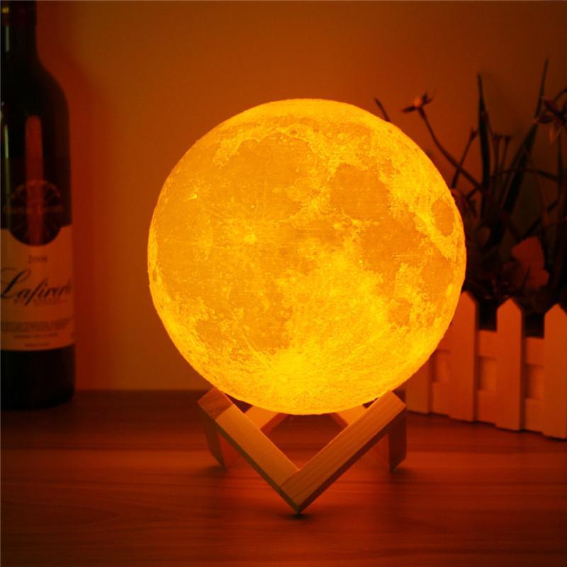 3D Full Moon Designed Led Night Lamps