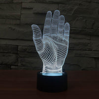 Thumbnail for 3D Illusion Hand Shape Designed Night Lamp