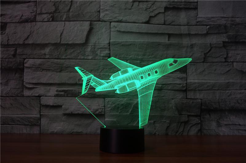 3D Jet Airplane Designed Night Lamp