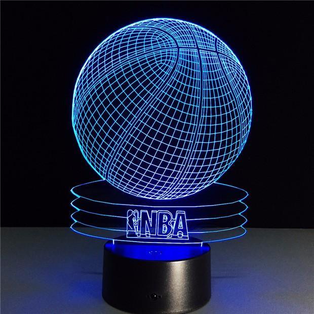 3D NBA & Basketball Designed Night Lamp