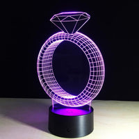 Thumbnail for 3D Outstanding Diamond Ring Designed Night Lamp