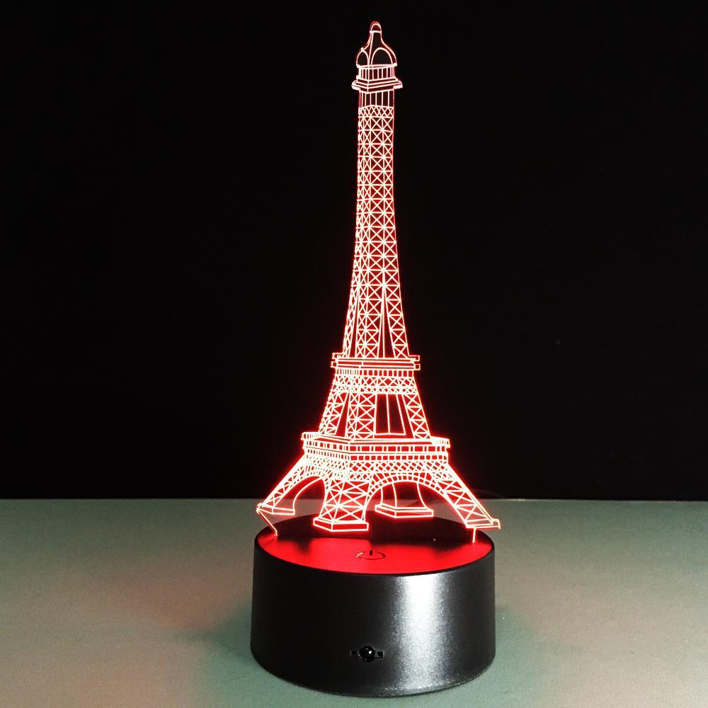 3D Paris Eiffel Tower Designed Night Lamp