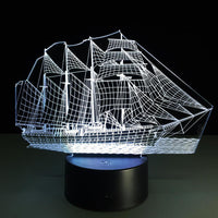 Thumbnail for 3D Sail Boat Designed Night Lamp
