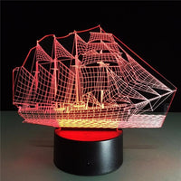 Thumbnail for 3D Sail Boat Designed Night Lamp