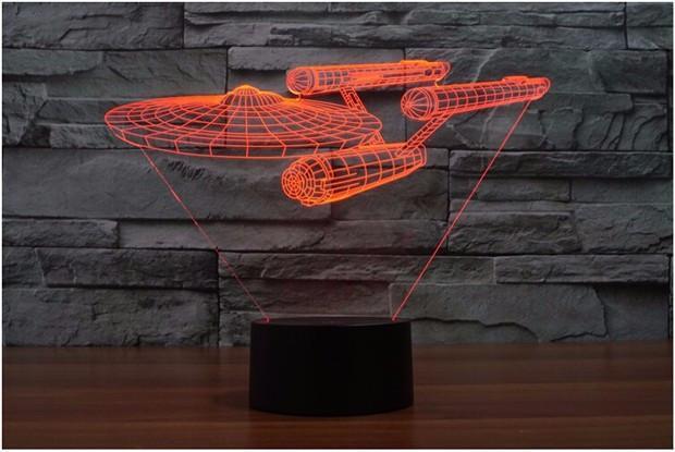 3D Spaceship Designed Night Lamp