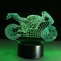 Thumbnail for 3D Super Sport Motorcycle Designed Night Lamp