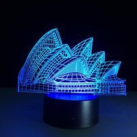 Thumbnail for 3D Sydney Opera House Designed 3D Night Lamp