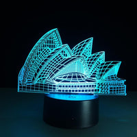 Thumbnail for 3D Sydney Opera House Designed 3D Night Lamp