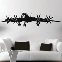 Thumbnail for 4 Engine Propeller Aircraft Designed Wall Sticker