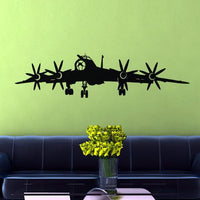 Thumbnail for 4 Engine Propeller Aircraft Designed Wall Sticker