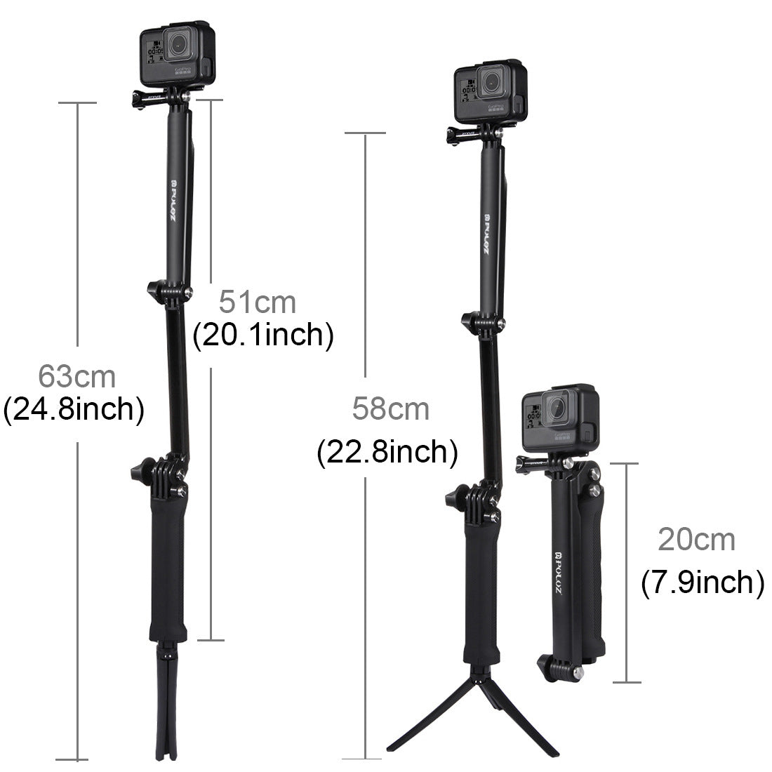 Three Way Fixed Support Multi-Function For Gopro (All)
