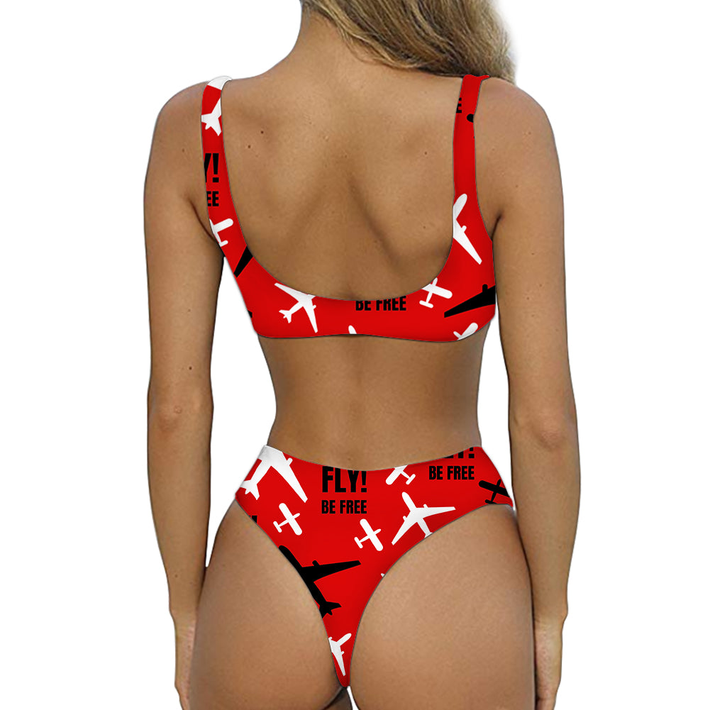 Fly Be Free Red Designed Women Sexy Bikini Set Swimsuit
