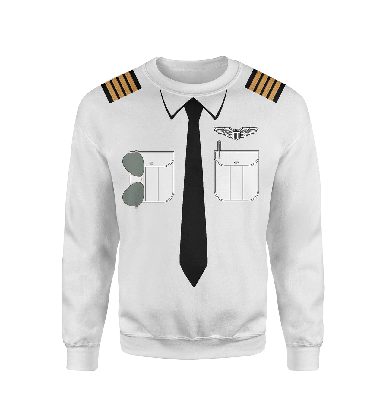 Customizable Pilot Uniform (Military Badge) Designed 3D Sweatshirts