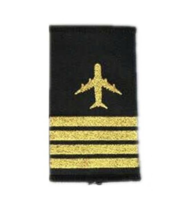 Plane Embroidery Designed Super Pilot Epaulettes