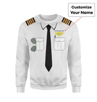 Thumbnail for Customizable Pilot Uniform (Badge 5) Designed 3D Sweatshirts