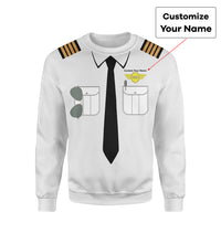 Thumbnail for Customizable Pilot Uniform (Badge 5) Designed 3D Sweatshirts