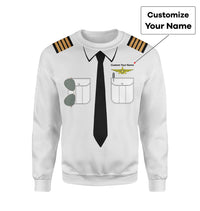 Thumbnail for Customizable Pilot Uniform (Badge 3) Designed 3D Sweatshirts