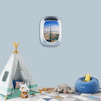 Thumbnail for Airplane Window & Burj Khalifa Printed Wall Window Stickers