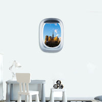 Thumbnail for Airplane Window & Notre Dame de Paris Printed Wall Window Stickers
