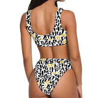 Thumbnail for Mixed Letters Designed Women Bikini Set Swimsuit