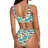 Thumbnail for Funny Airplanes Designed Women Bikini Set Swimsuit