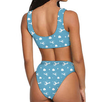 Thumbnail for Helicopters & Clouds Designed Women Bikini Set Swimsuit