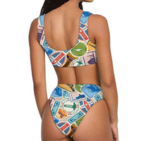 Thumbnail for Travel The The World By Plane Designed Women Bikini Set Swimsuit