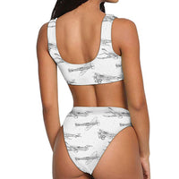 Thumbnail for Super Aircrafts Designed Women Bikini Set Swimsuit