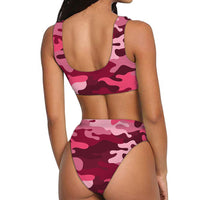 Thumbnail for Military Camouflage Red Designed Women Bikini Set Swimsuit